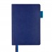 Ежедневник недатированный А5 «Boston» синий, голубой обрез