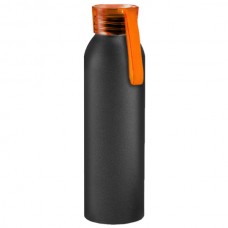 Бутылка для воды VIKING BLACK Черная с оранжевой крышкой