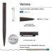 Ручка металлическая Verona Вороненая сталь