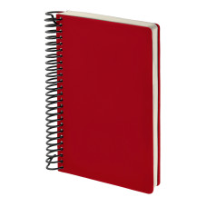 Ежедневник А5 на спирали «Agenda» красный