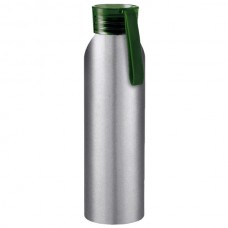 Бутылка для воды VIKING SILVER Серебристая с зеленой крышкой