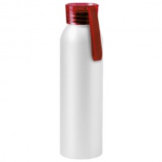Бутылка для воды VIKING WHITE Белая с красной крышкой