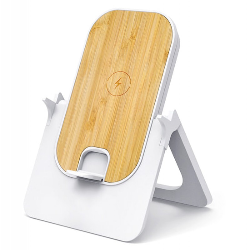 Беспроводное магнитное зарядное устройство Bambooco 15W, белый