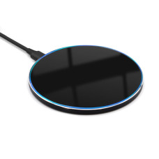 Беспроводное зарядное устройство Gravy с подсветкой 15W, черный