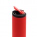 Термокружка с двойной металлической стенкой Rolly софт-тач Красная
